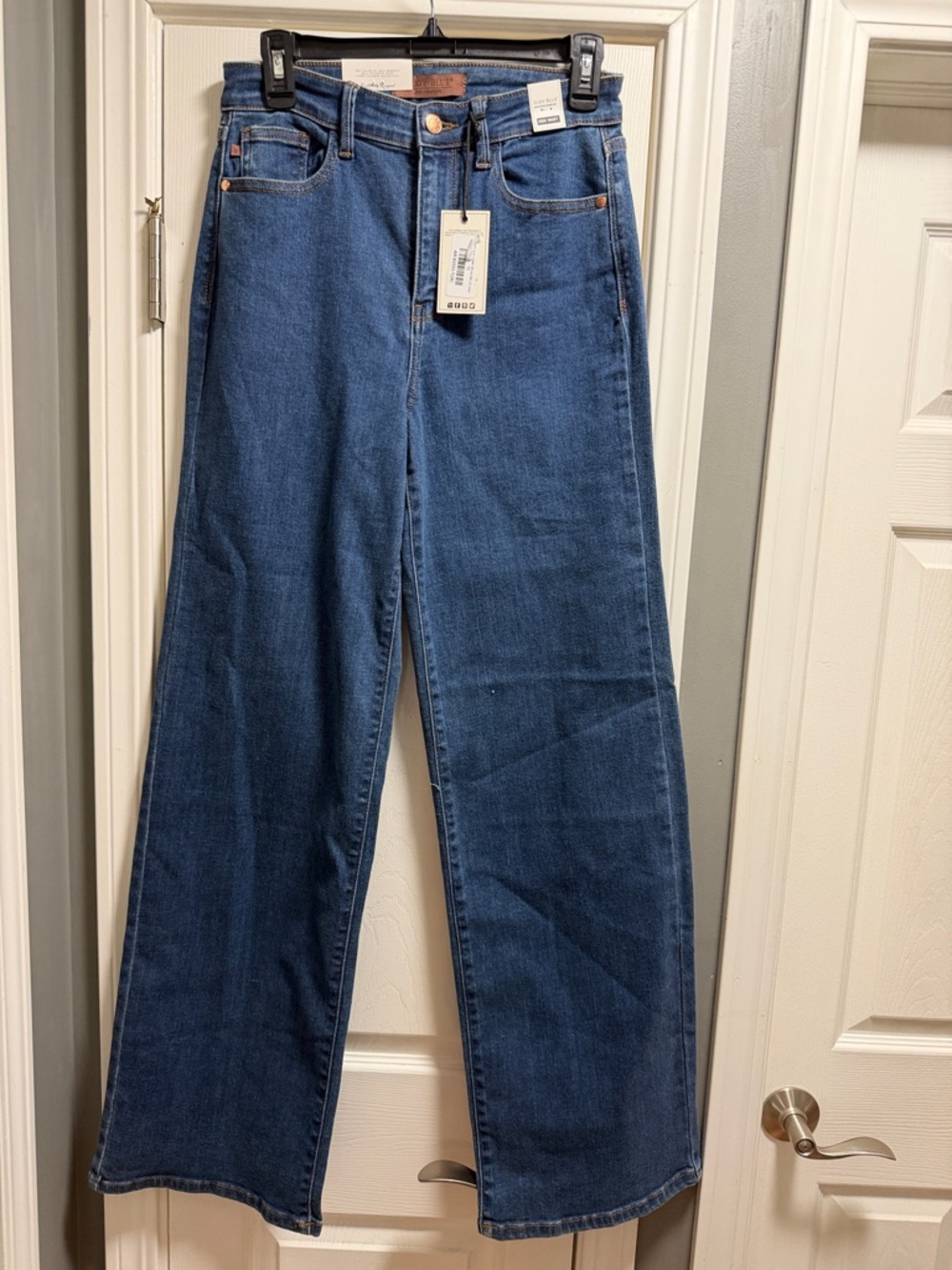 Judy Blue new with tags size 7/28 high waist wide leg jeans